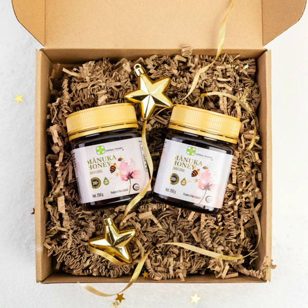 Zestaw Świąteczny 2× Miód Manuka 300+ MGO – premium prezent prosto z Nowej Zelandii