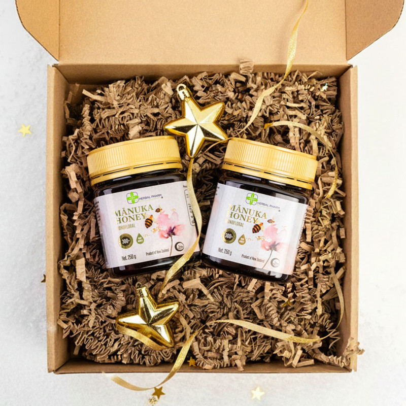 Zestaw Świąteczny 2× Miód Manuka 300+ MGO – premium prezent prosto z Nowej Zelandii