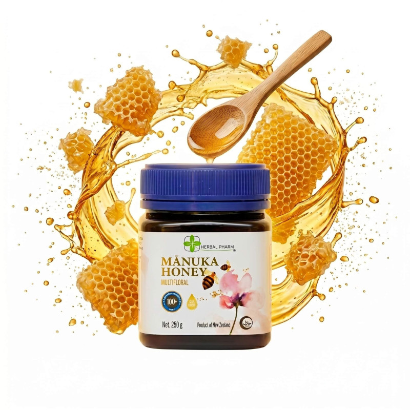 Miód Manuka 100+ MGO | Codzienna Odporność i Zdrowie | Herbal Pharm