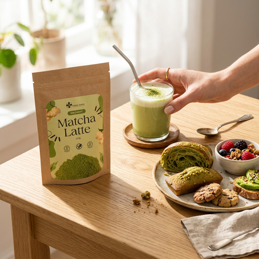 Organiczne Matcha Latte | Zielona Energia BIO | Herbal Pharm