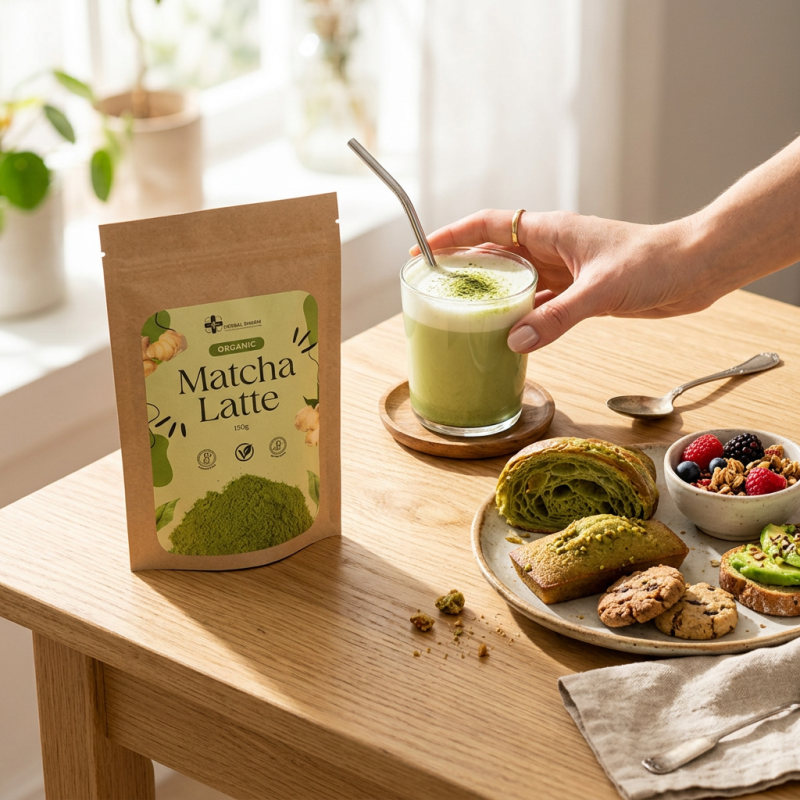 Organiczne Matcha Latte | Zielona Energia BIO | Herbal Pharm