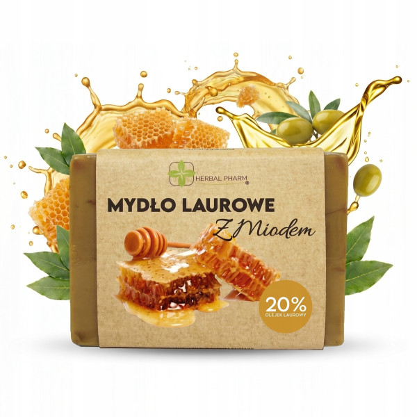 Mydło laurowe Aleppo z miodem 125g (100% wyprodukowano w Syrii)