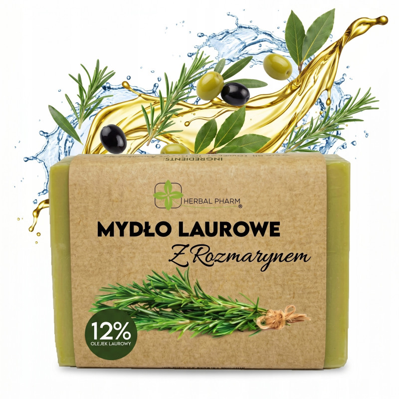Mydło Aleppo Laurel z rozmarynem 125g (100% wyprodukowano w Syrii)