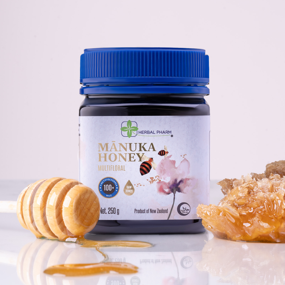 Miód Manuka 100+ MGO | Codzienna Odporność i Zdrowie | Herbal Pharm
