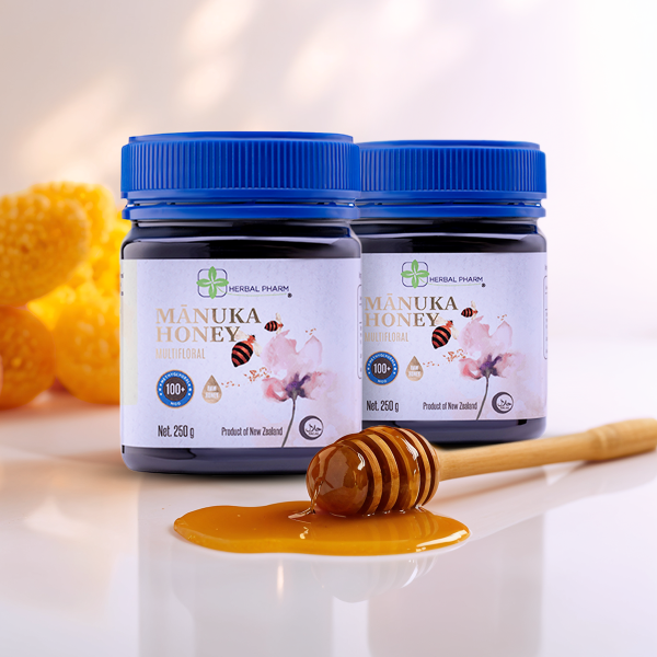 Zestaw 2x Miód Manuka 100+ MGO | Codzienna Odporność | Herbal Pharm