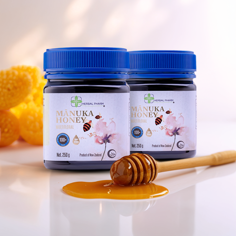 Zestaw 2x Miód Manuka 100+ MGO | Codzienna Odporność | Herbal Pharm
